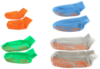 200 Pairs Trampoline Gripper Socks XS-L (Minimum 200 per size)