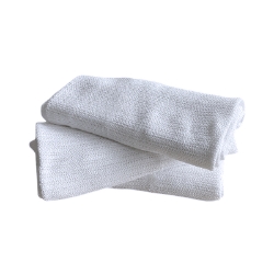 Open Weave White Blanket