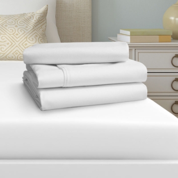 Oxford T250 Satin Bed Linen white flat sheets, white fitted sheets, hotel sheets, motel sheets, white hospital sheets, 250 threadcount sheets