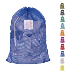 Large Mesh Laundry Bag 30"x40"- Custom Printing Available - Drawstring 
