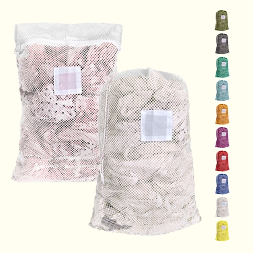 Medium Mesh Laundry Bag 24"x36"- Custom Printing Available - Drawstring or Zipper 